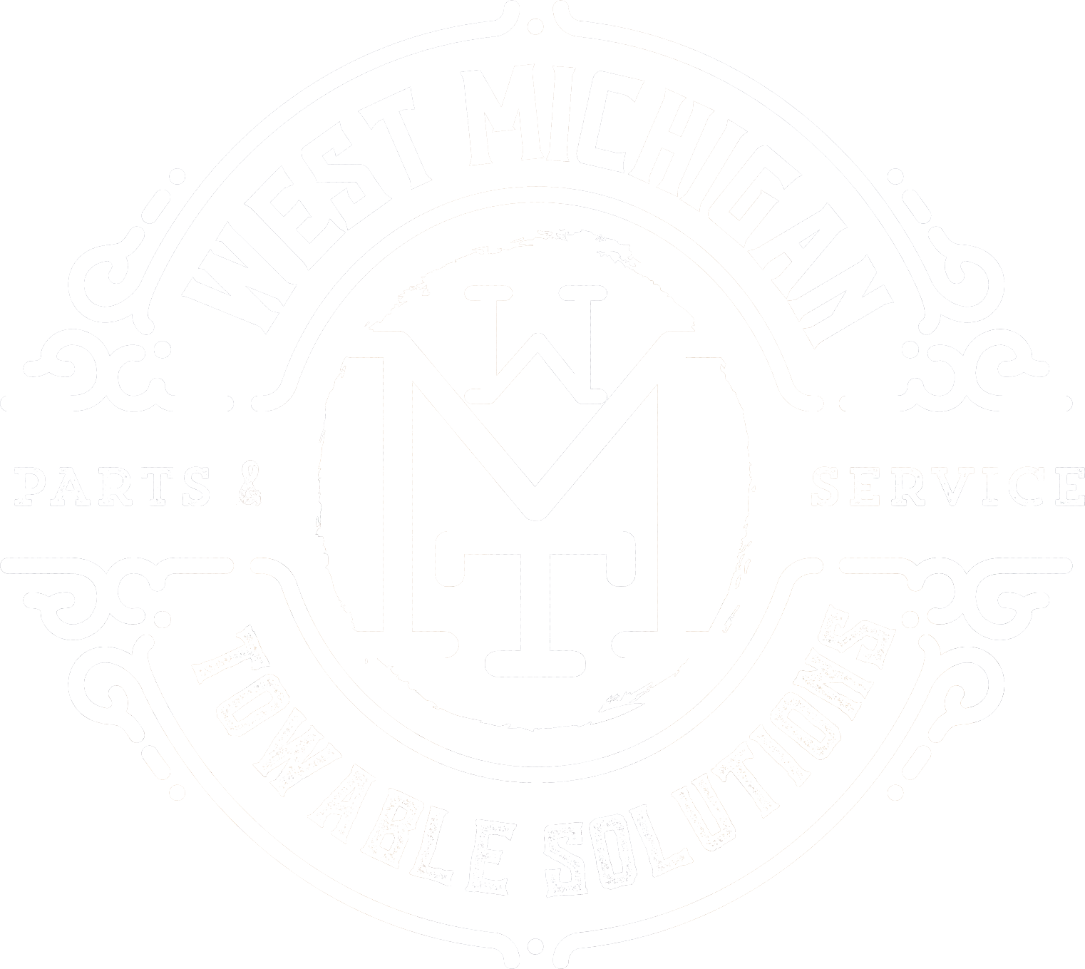 West Michigan Towable Solutions White Logo